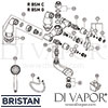 Bristan Regency Bath Shower Mixer Gold Spares